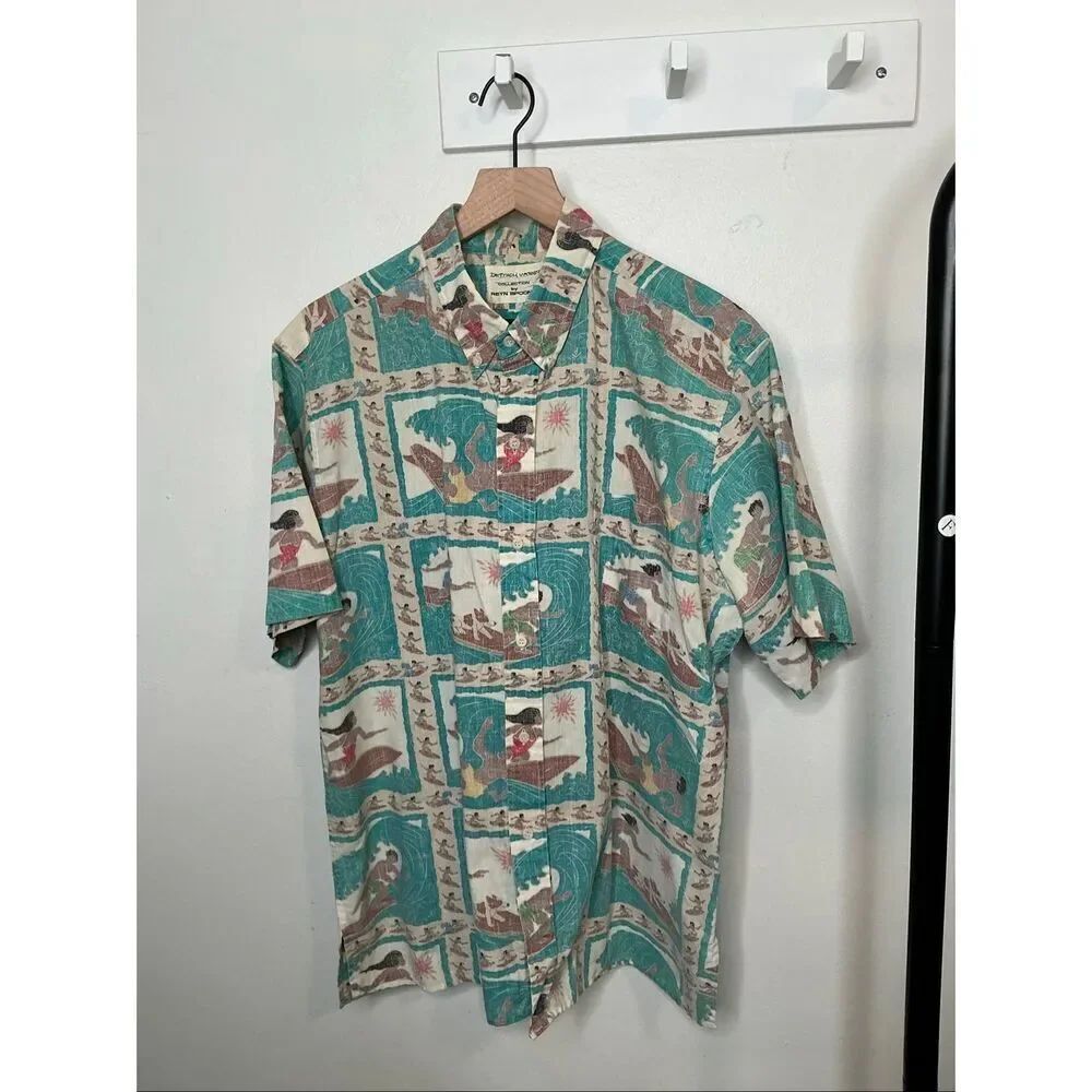 Reyn Spooner Hawaiian Aloha Shirt Dietrich Varez Collection
